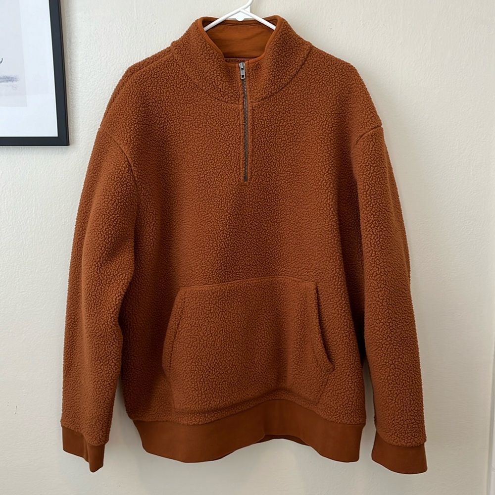 Madewell Resourced Sherpa Quarter zip